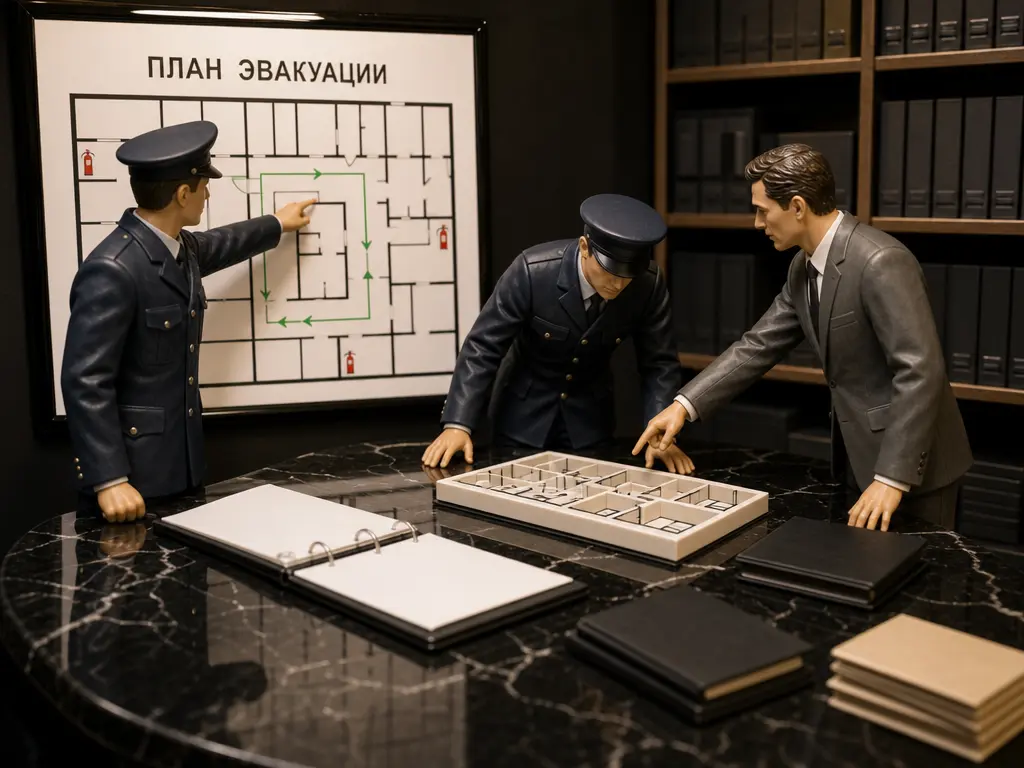 план эвакуации для проверки МЧС и актуальная планировка объекта